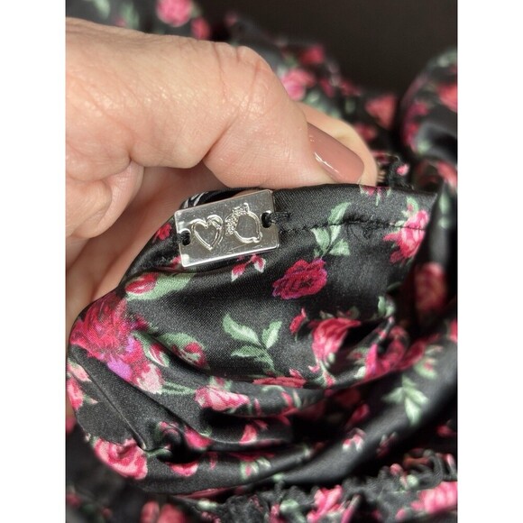 For Love & Lemons Melrose Corset Dress Black Red Floral Size XL Underwire - Picture 5 of 15